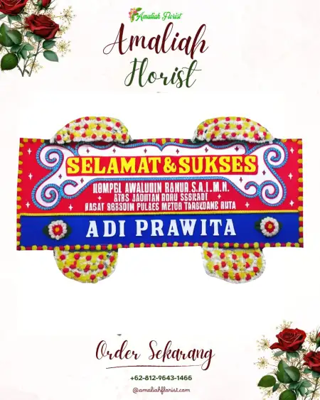 Papan Bunga Ucapan Selamat Kali Dadi